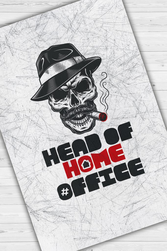 Homshtag Açık Gri Yazılı Ofis Halısı Özel Tasarım Baskı Halı  Yıkanabilir Dekoratif Home Office Halı