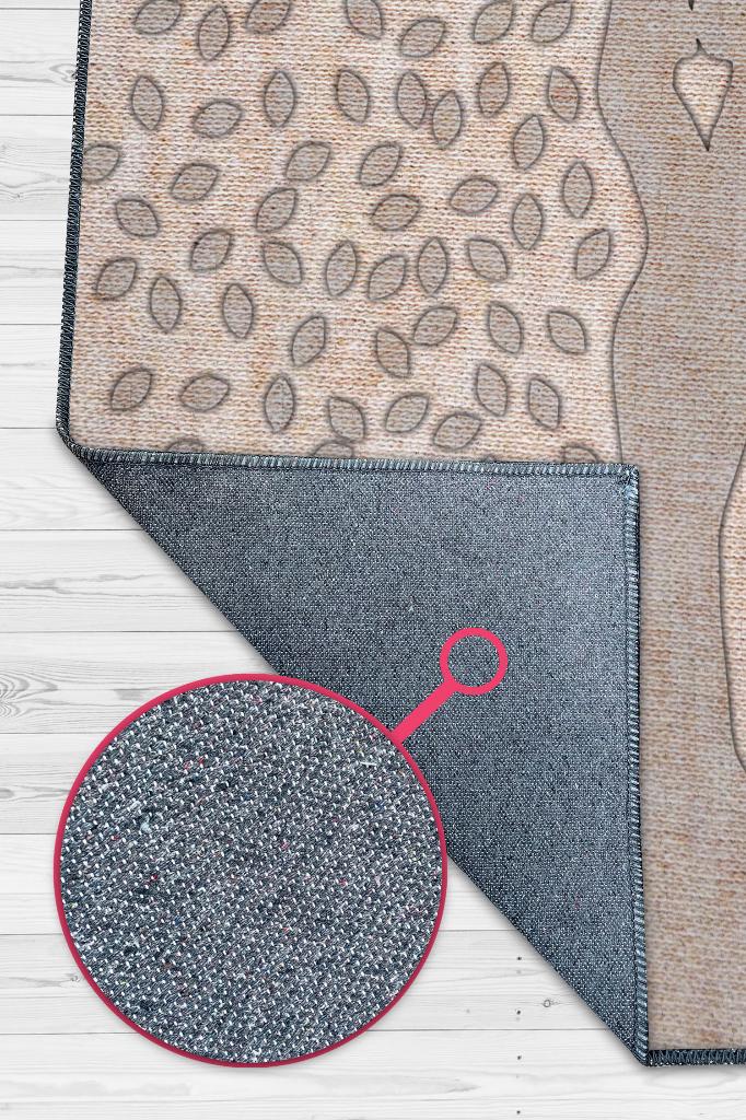 Homshtag Ağaç Kişiye Özel Kişiselleştirilebilir Sevgi Halısı Bej Renk Hediyelik Sevgiliye Özel Halı