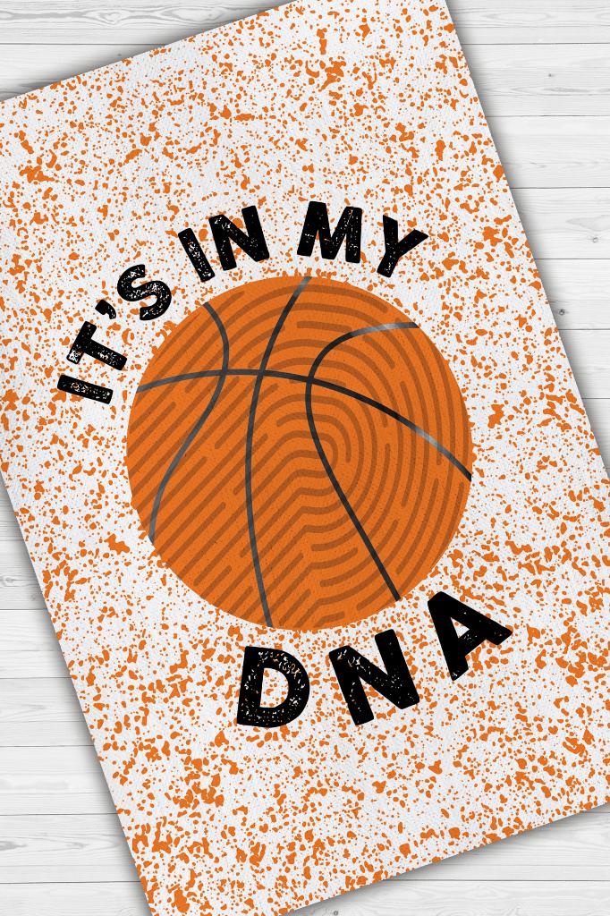 Homshtag Basketball is in My Genes Colorful Carpet Basketball Lover Carpet Carpet for Sports Lovers