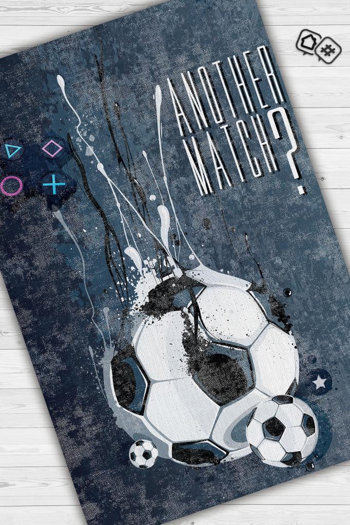 Homshtag Bir Maç Daha Çok Renkli Oyuncu Halısı Gri Gamer Temalı Halı Pes Sever Hediye Gölgeli Halı