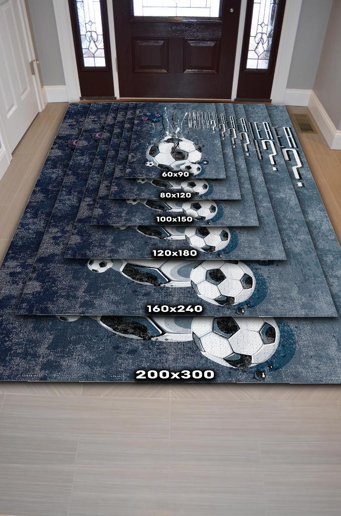 Homshtag Bir Maç Daha Çok Renkli Oyuncu Halısı Gri Gamer Temalı Halı Pes Sever Hediye Gölgeli Halı