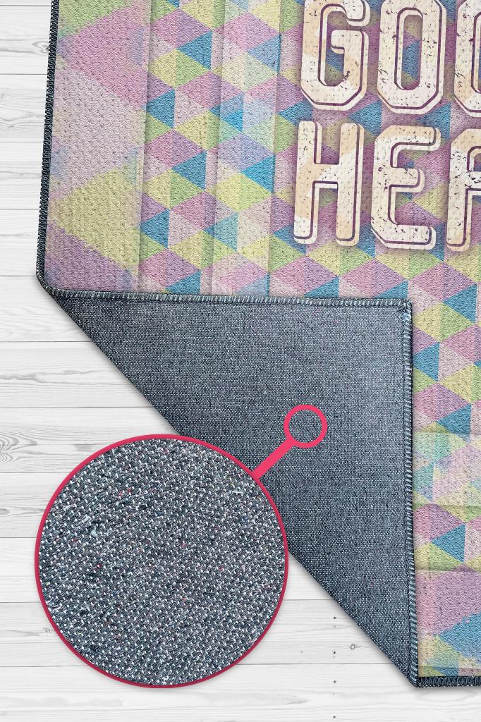 Homshtag Burada İyi Hisset Çok Renkli Salon Halısı Geometrik Oturma Odası Halısı Modern Mutfak Halı