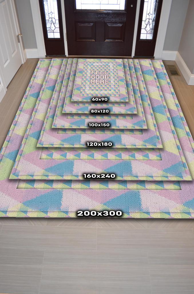 Homshtag Burada İyi Hisset Çok Renkli Salon Halısı Geometrik Oturma Odası Halısı Modern Mutfak Halı