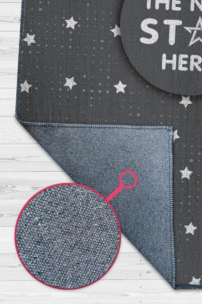 Homshtag Buranın Yeni Starı Gri Renkli Çocuk Odası Halısı Minimal Çocuk Halısı Bebek Temalı Halı