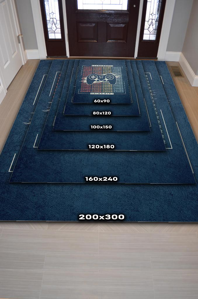 Homshtag Büyük Düşün Çok Renkli Oyuncu Halısı Gamerlara Özel Tasarım Halılar Hediyelik Oyuncu Halısı