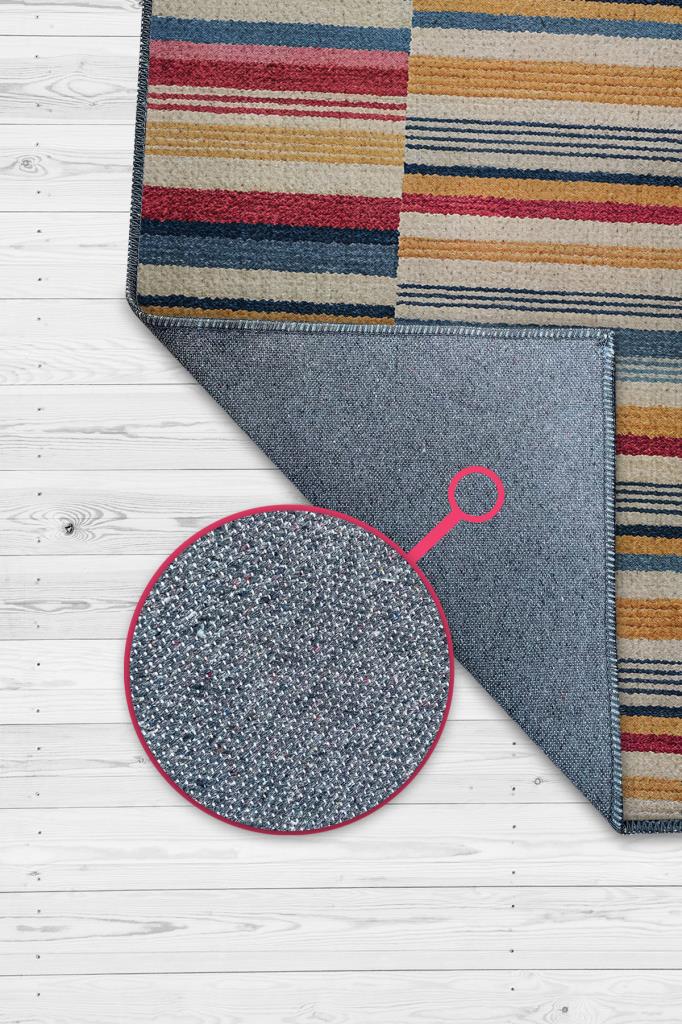 Homshtag Çizili Çok Renkli Halı Mutfak Halısı Çizgili Oturma Odası Halısı Retro Tarzı Salon Halısı