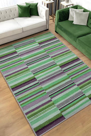 Homshtag Çizili Çok Renkli Halı Mutfak Halısı Çizgili Oturma Odası Halısı Retro Tarzı Salon Halısı