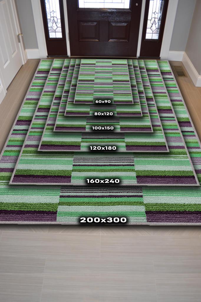 Homshtag Çizili Çok Renkli Halı Mutfak Halısı Çizgili Oturma Odası Halısı Retro Tarzı Salon Halısı