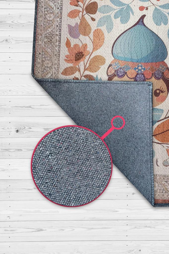 Homshtag Çok Renkli Halı Yumuşak Dokulu Çocuk Odası Halısı Çiçekli Minimal Halı Çocuk Temalı Halı