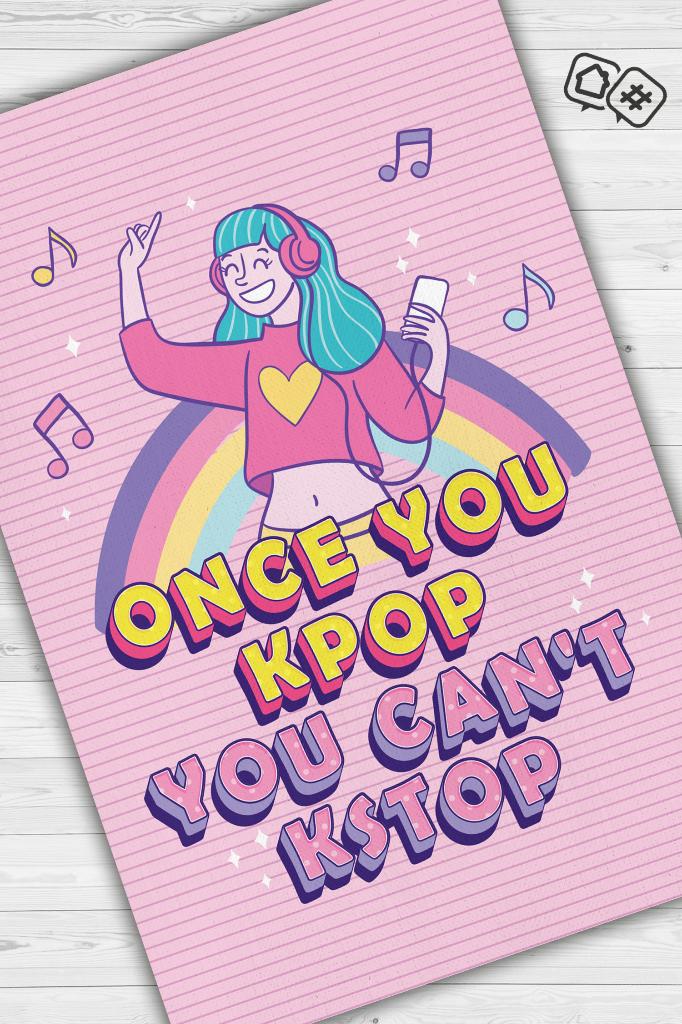 Homshtag Duramazsın Pembe Renkli Halı Kpop Sever Genç Odası Halısı Modern Hediyelik Figürlü Halı