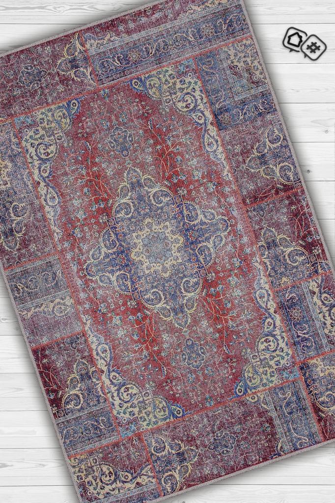 Homshtag Farklı Olmakta Etnik Desenli Halı Geometrik Salon Halısı Çok Renkli Oturma Odası Halısı