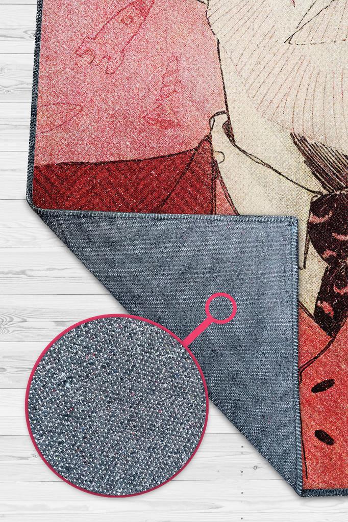 Homshtag Freud Pamuklu Dokuma Tabanlı Yıkanabilir Kaymaz Dekoratif Halı