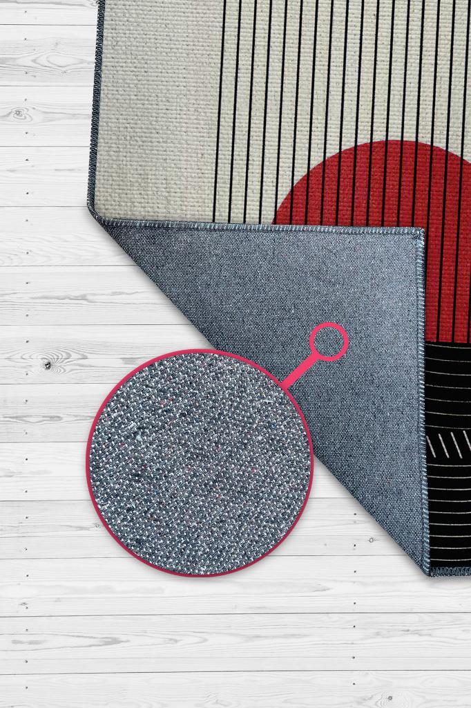 Homshtag Günbatımında Denize Yağan Yağmur,Geometrik Tasarım Halı,Modern Çizgili,Dokuma Tabanlı Halı