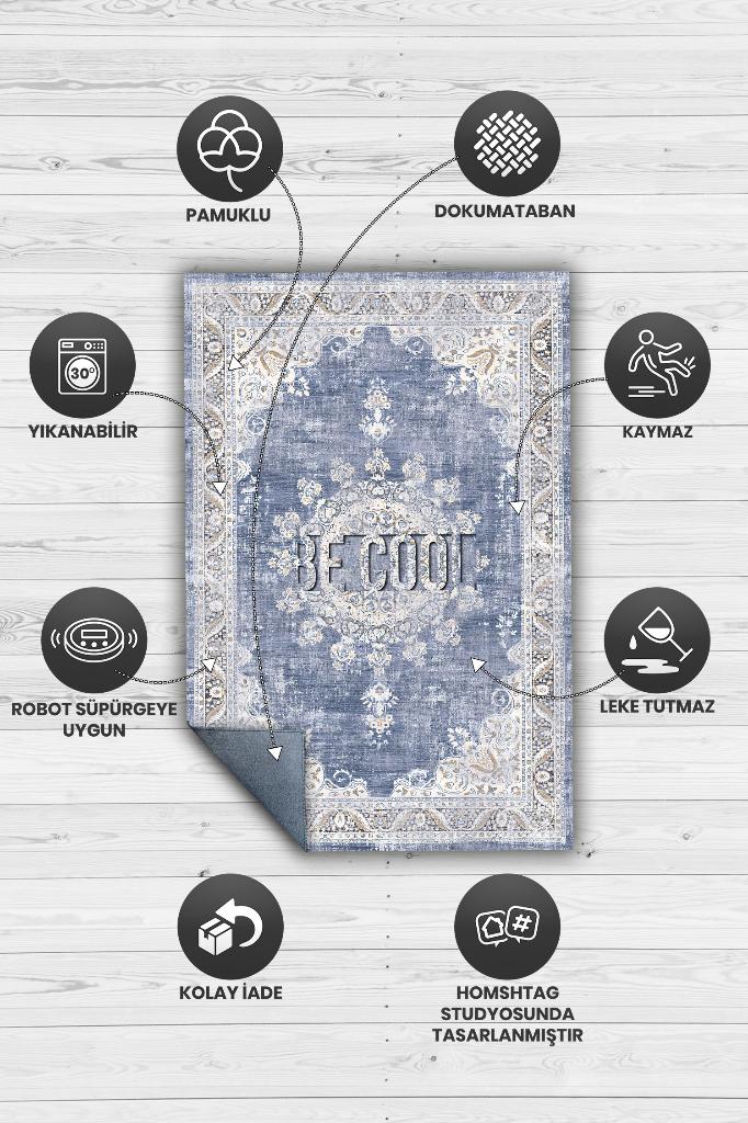 Homshtag Havalı Ol Etnik Desenli Halı Geometrik Salon Halısı Çok Renkli Oturma Odası Halısı