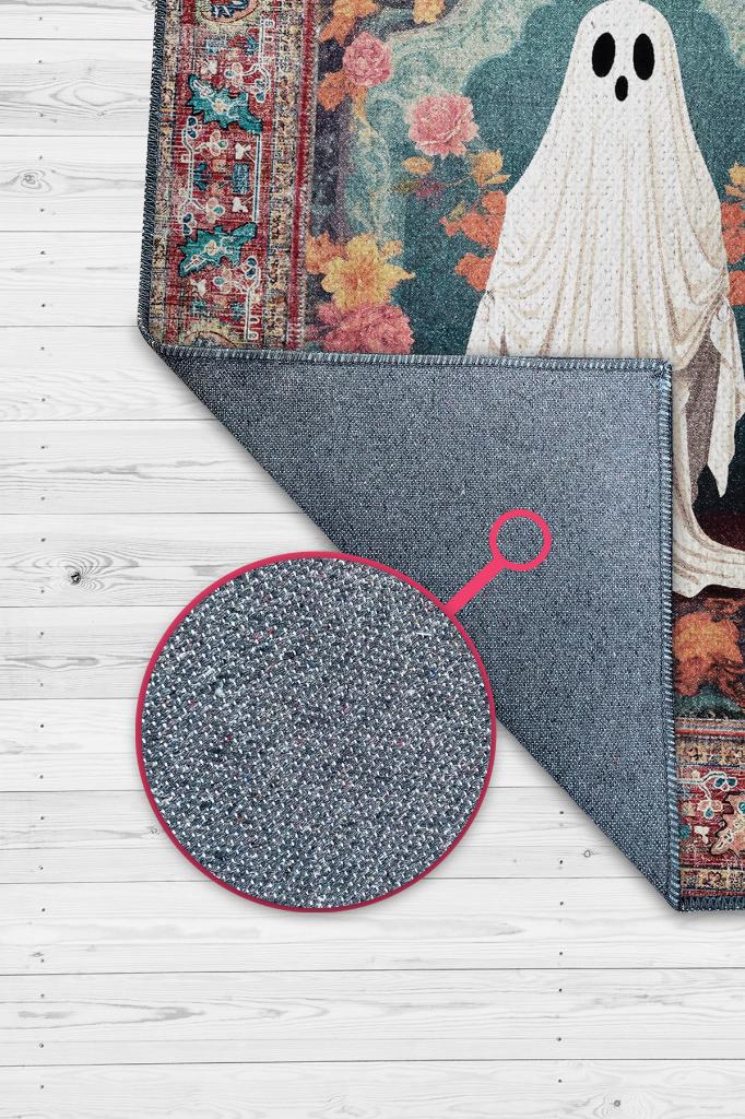 Homshtag Haylet Temalı Dijital Baskılı Halı Modern Halı Dokuma Tabanlı Çok Renkli Salon Halısı