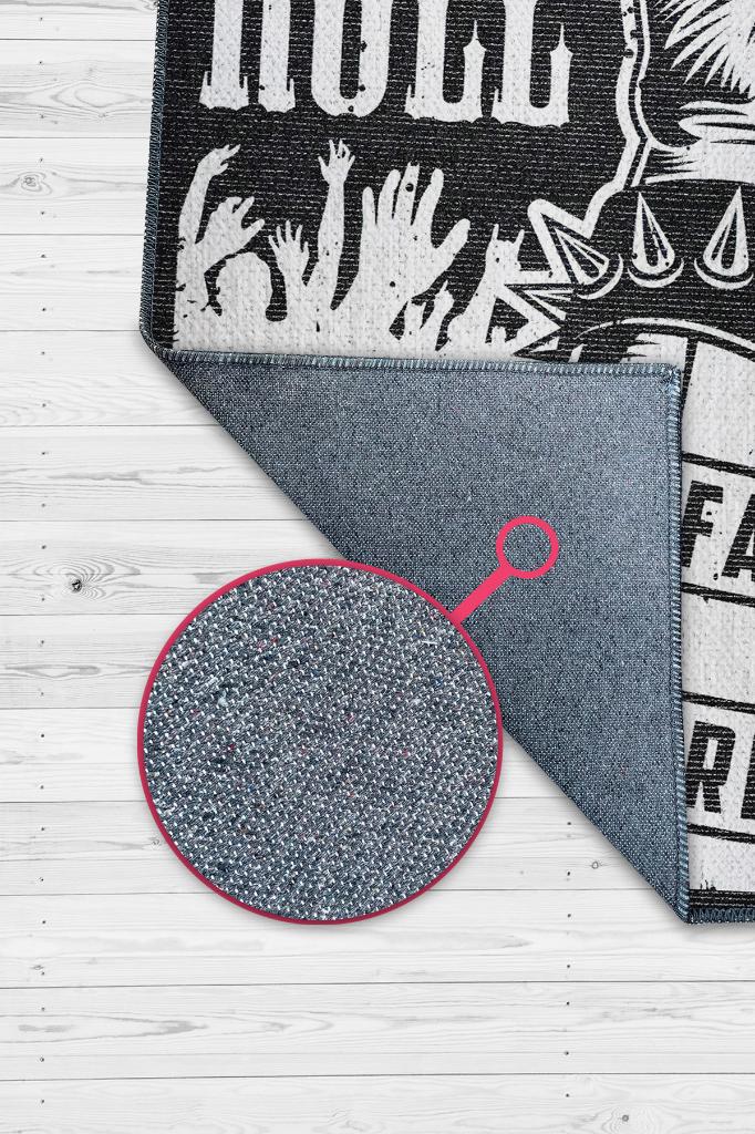 Homshtag Hızlı Yaşa Daha Fazla Salla Renkli Müzisyen Halı Müzsik Severe Hediyelik Halı Rock Halısı