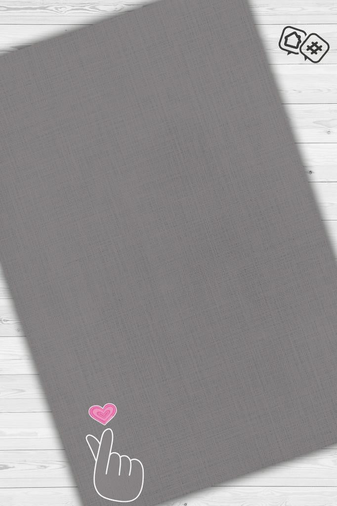 Homshtag K-pop Hareketi Gri Renkli Kpop Halısı Sade Genç Odası Halısı Hediyelik Müzik Sever Halısı