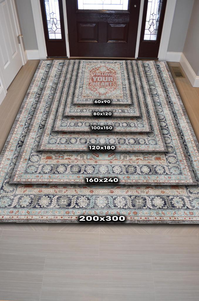 Homshtag Kalbini Dinle Etnik Desenli Halı Geometrik Salon Halısı Çok Renkli Oturma Odası Halısı