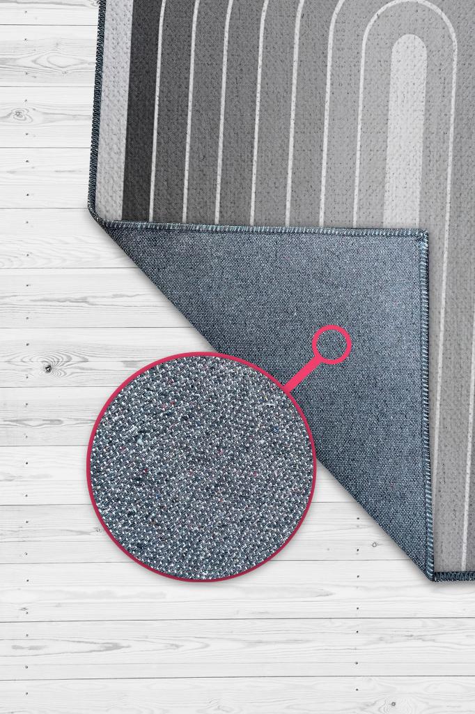 Homshtag Kapılar, Gri Oturma Odası Halısı Minimalist Mutfak Halısı Geometrik Salon Halısı