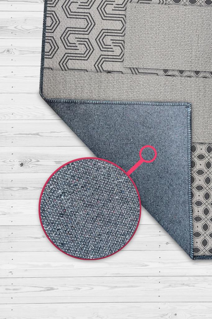 Homshtag Kendini Şımart Etnik Desenli Halı Geometrik Salon Halısı Bej Renkli Oturma Odası Halısı