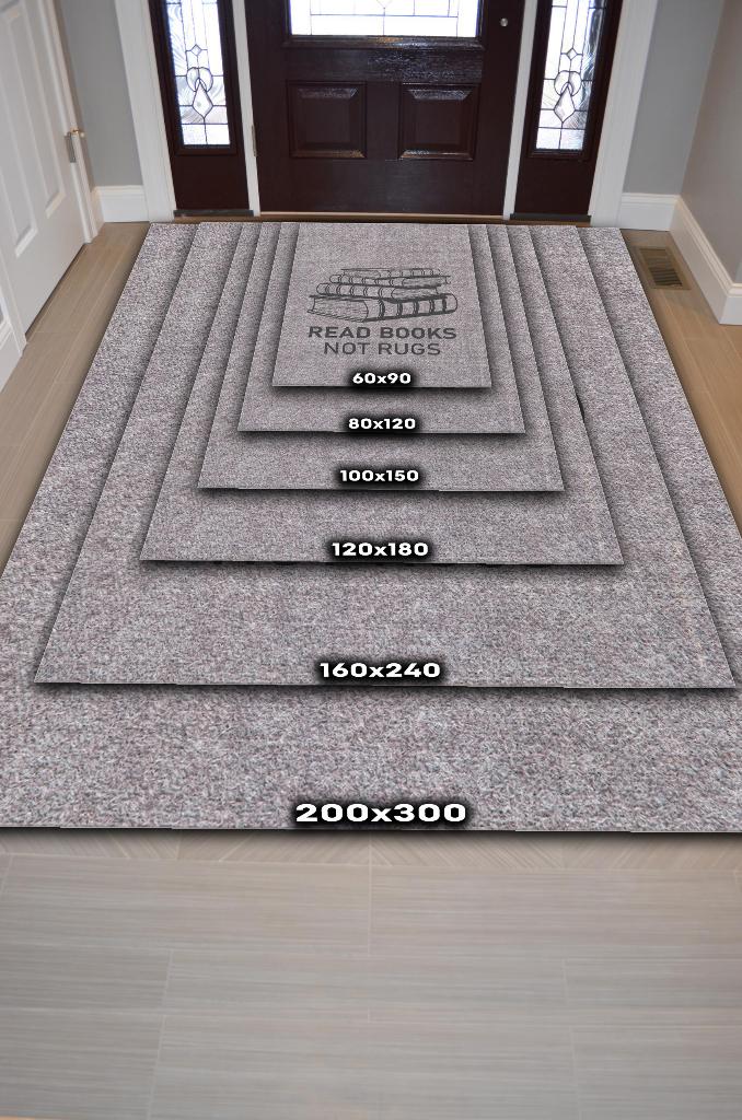 Homshtag Kitap Oku Halı Değil Gri Renkli Kitap Sever Halısı Okuma Sever Çalışma Odası Halısı