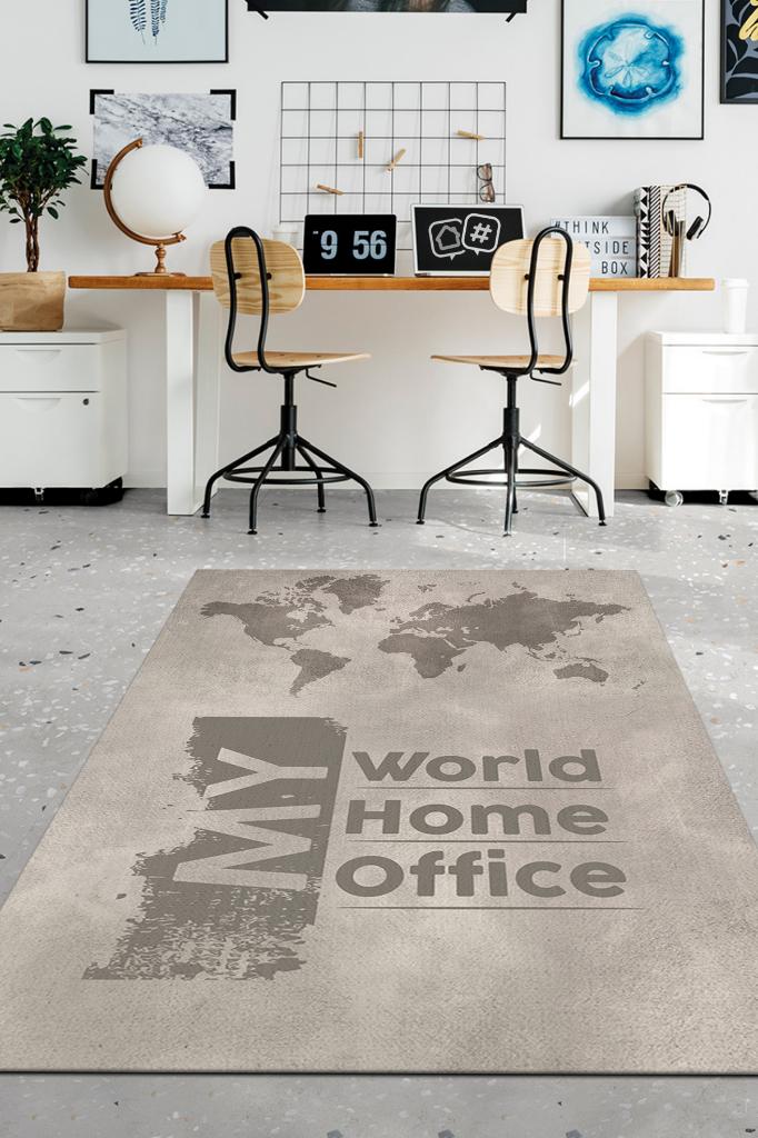 Homshtag Koyu Renkli Halı Ofis Halısı Pamuklu Dokuma Tabanlı Yıkanabilir Dekoratif Home Office Halı