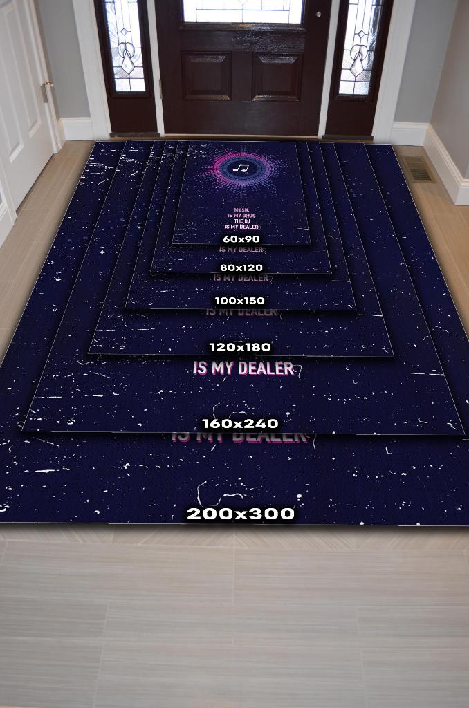 Homshtag Müzik Bağımlısı Art Müzik Halısı Koyu Renkli Müzik Halısı Ritim Figürlü Renkli Modern Halı