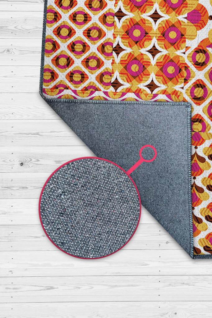 Homshtag Olumlu Ol Etnik Desenli Halı Geometrik Salon Halısı Çok Renkli Oturma Odası Halısı