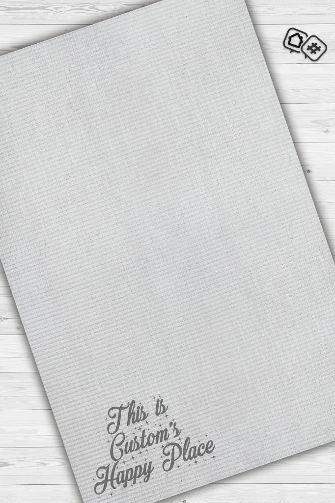 Homshtag Onun Mutlu Yeri Kişiye Özel Kişiselleştirilebilir Dokuma Tabanlı Yıkanabilir Çocuk Halısı