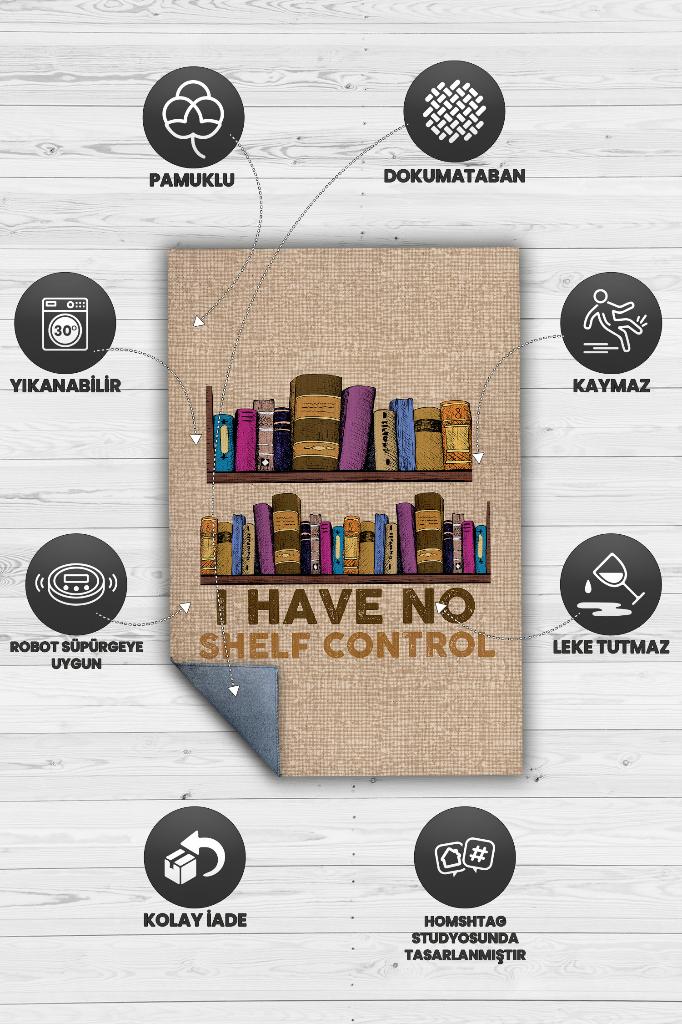 Homshtag Raf Kontrolüm Yok Bej Renkli Kitap Sever Halısı Okuma Sever Çalışma Odası Halısı