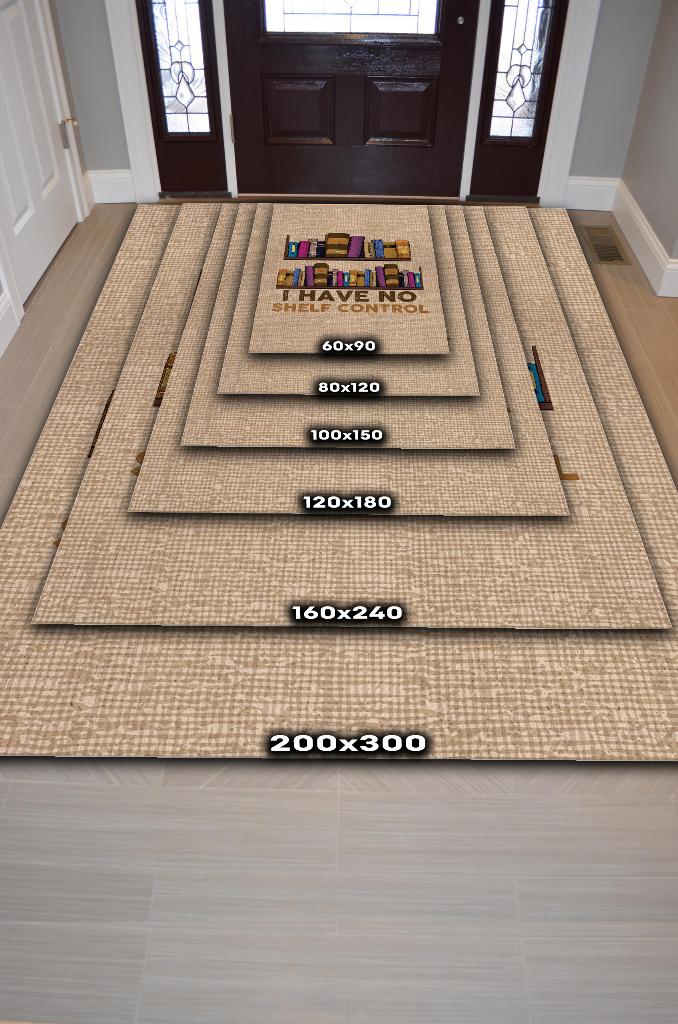 Homshtag Raf Kontrolüm Yok Bej Renkli Kitap Sever Halısı Okuma Sever Çalışma Odası Halısı