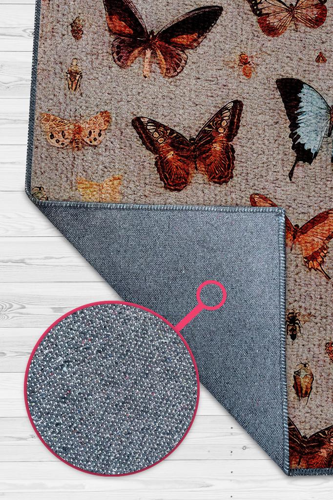 Homshtag Renk Renk Kelebekler Çok Renkli Halı Dokuma Taban Hayvan Baskılı Özel Tasarım Halı