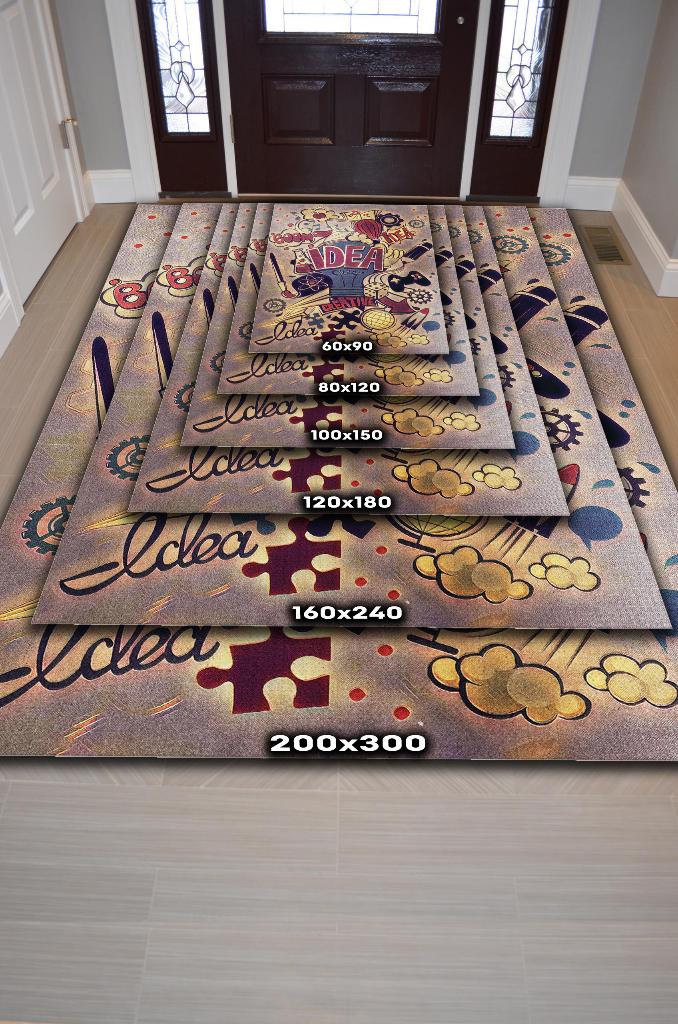 Homshtag Renkli Halı Modern Özel Tasarım Ofis Halısı Dijital Baskı Çok Renkli Home Office Halı