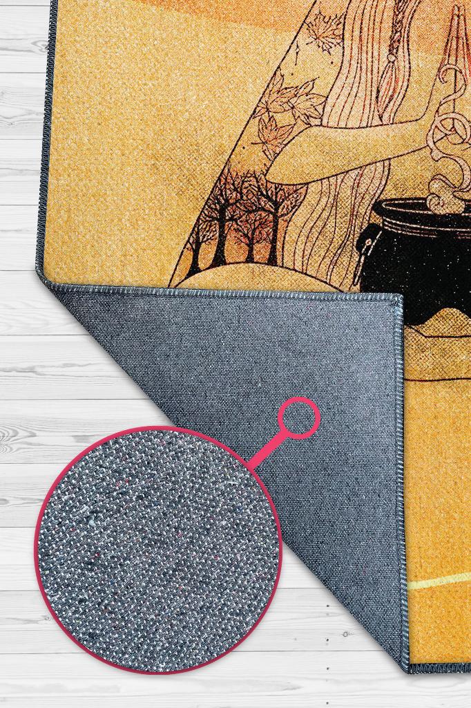 Homshtag Ritüel Meditasyon Krem Bej Halı Vintage Halı,Yoga Halısı,Sipiritüel Halı