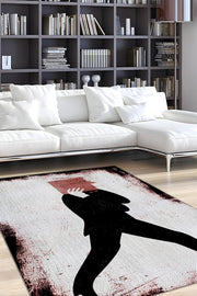 Homshtag Sadece Kitap Krem Renkli Kitap Sever Halısı Okuma Sever Çalışma Odası Halısı