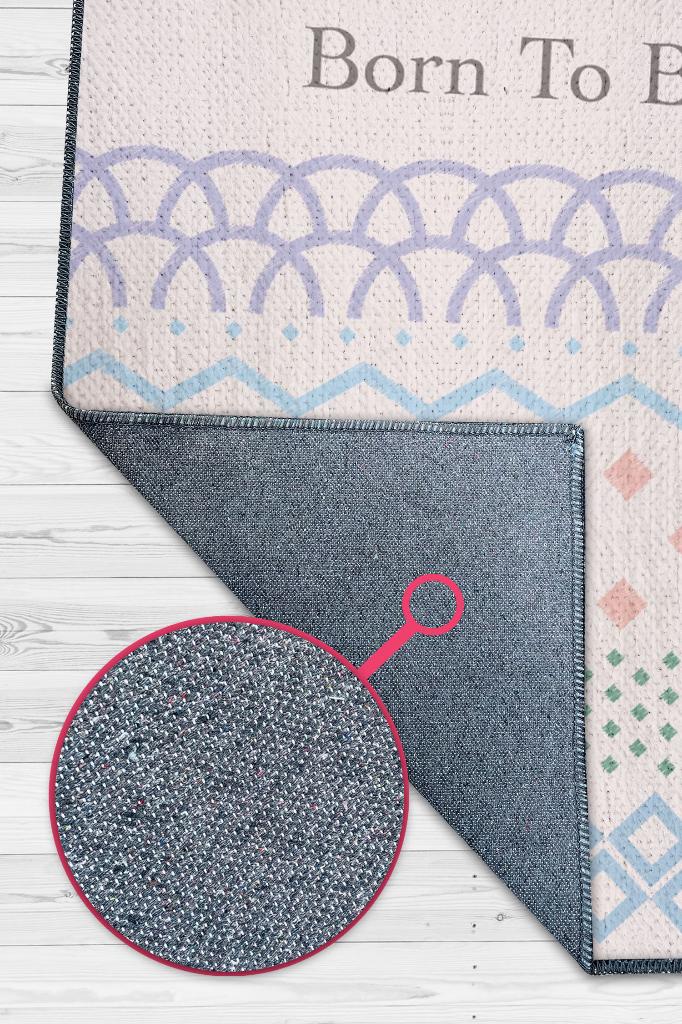 Homshtag Sevilmek İçin Doğdu Açık Renkli Çocuk Odası Halısı Minimal Çocuk Halıs Geometrik Halı