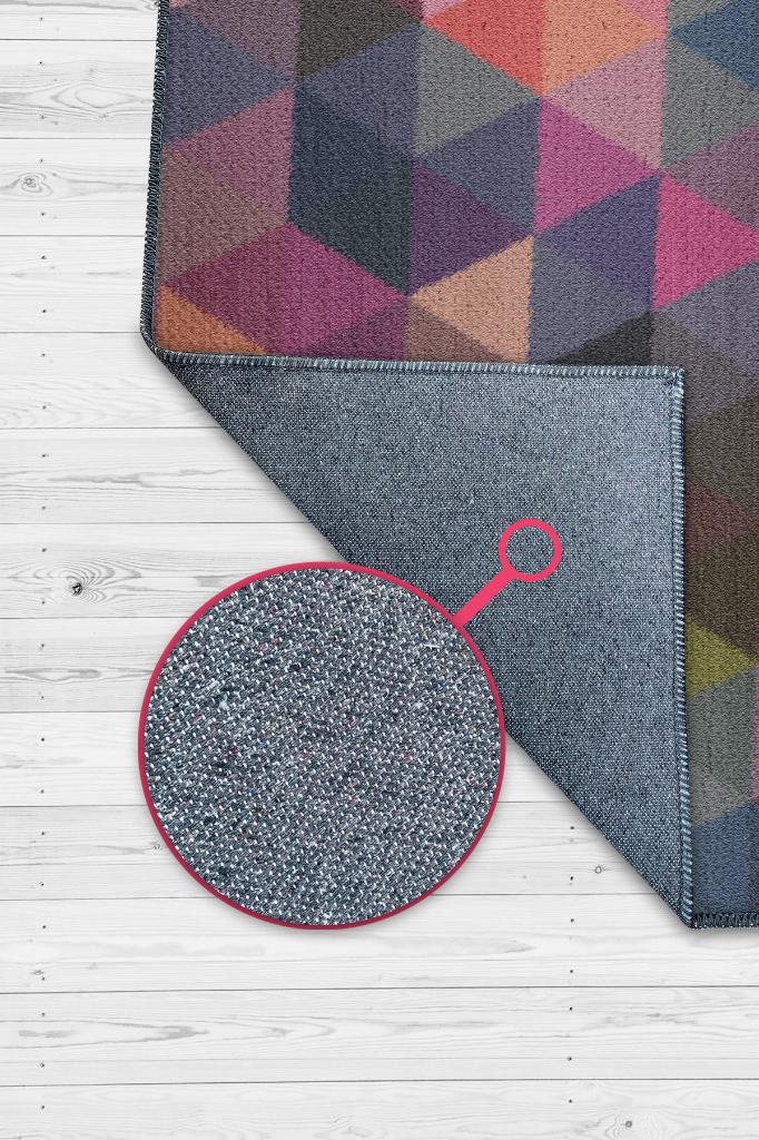 Homshtag Şimdi Değilse Ne Zaman Geometrik Desenli Salon Halısı Çok Renkli Oturma Odası Halısı