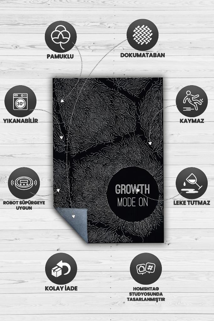 Homshtag Siyah Renkli Halı Modern Figürlü Ofis Halısı Dijital Baskı Dokuma Tabanlı Home Office Halı