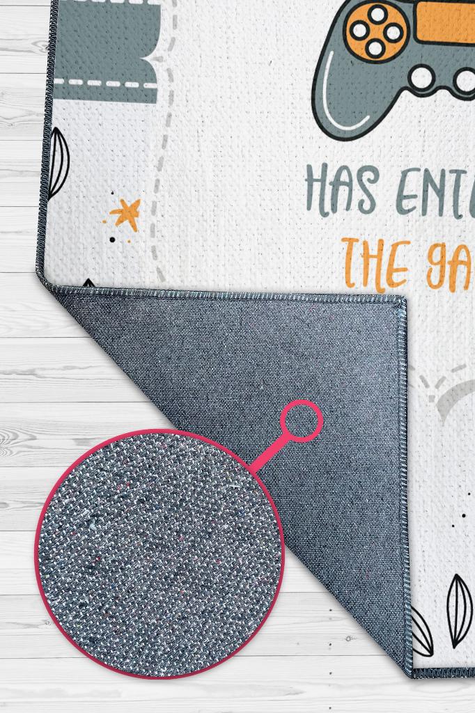 Homshtag Üçüncü Oyuncu Geldi Beyaz Renkli Çocuk Odası Halısı Minimal Çocuk Halısı Bebek Temalı Halı