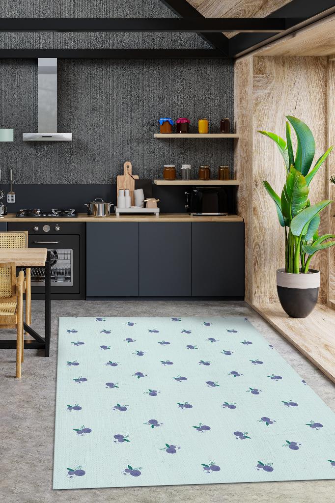 Homshtag Yaban Mersini Desenli Mor Halı Minimal Salon Halısı Renkli Mutfak,Tarz Oturma Odası Halı