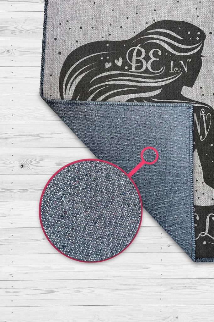 Homshtag Yogaya Güven Gri Renk Halı Dokuma Modern Meditasyon Sever Halısı Hediyelik Halı