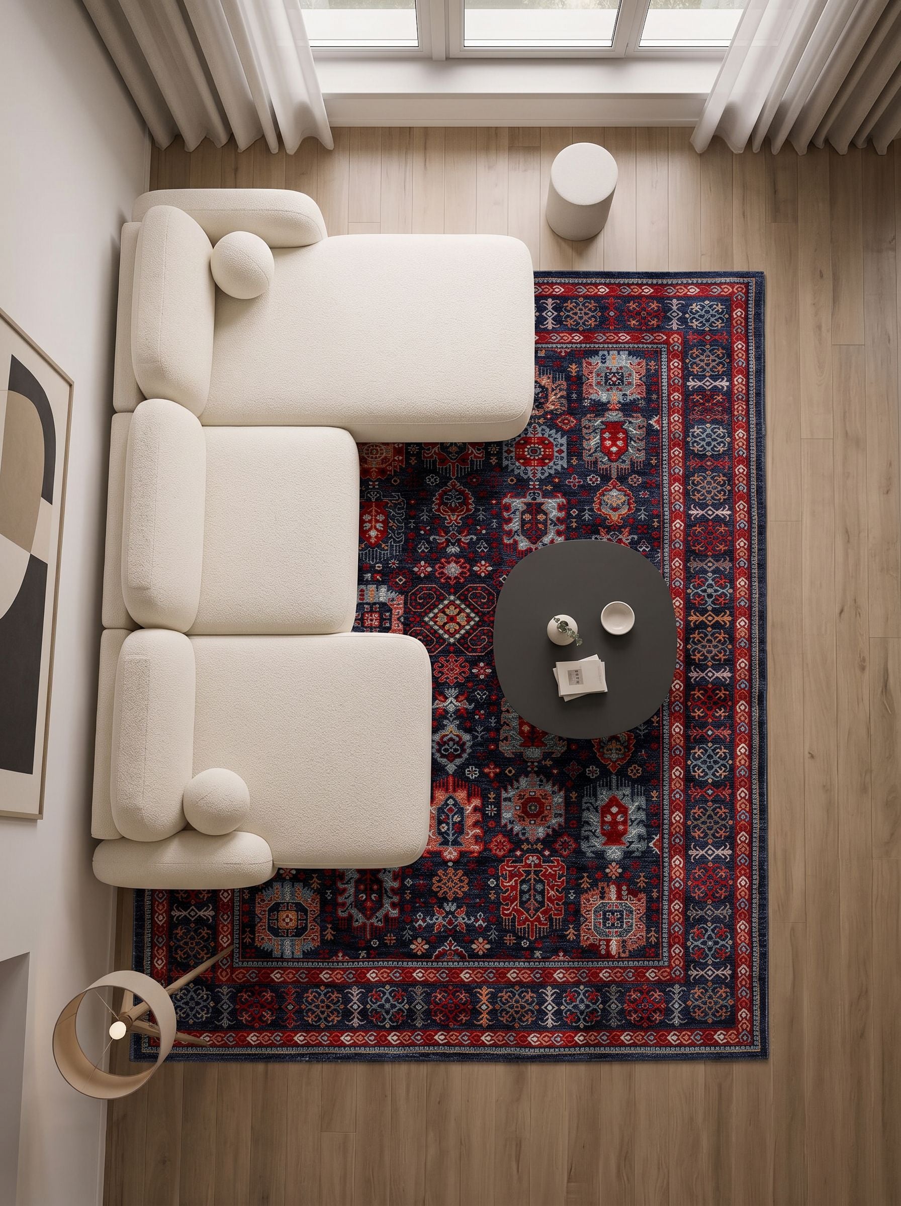 Hümayun HM003 Kırmızı Uzun Ömürlü Yumuşak Dokulu Oturma Odası Mutfak Koridor Yatak Odası Salon Halısı Yolluk Halı