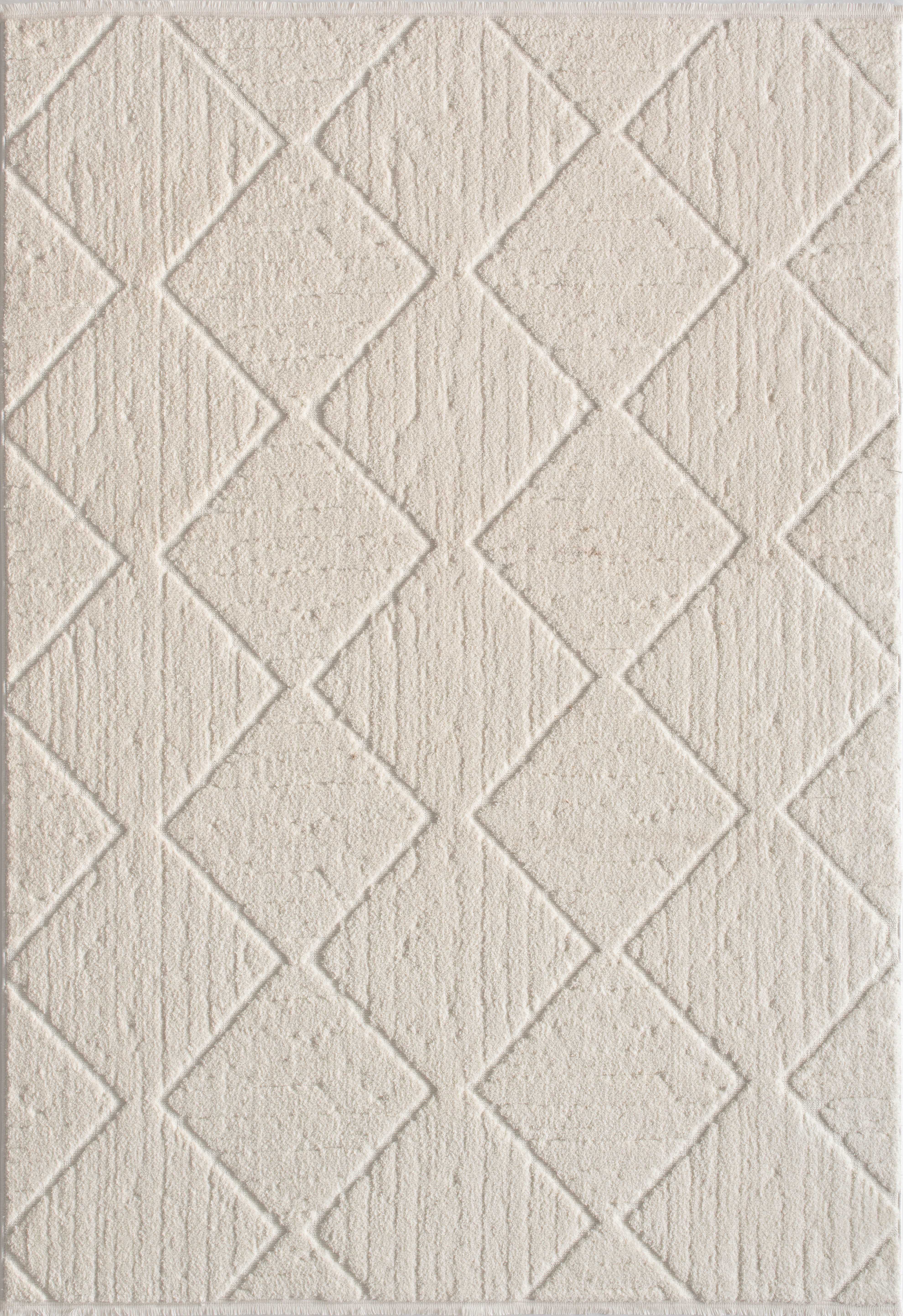 Jolly JL001 Krem Yumuşak Dokulu Salon Mutfak Koridor Oturma Odası Yolluk Halı Makine Halısı