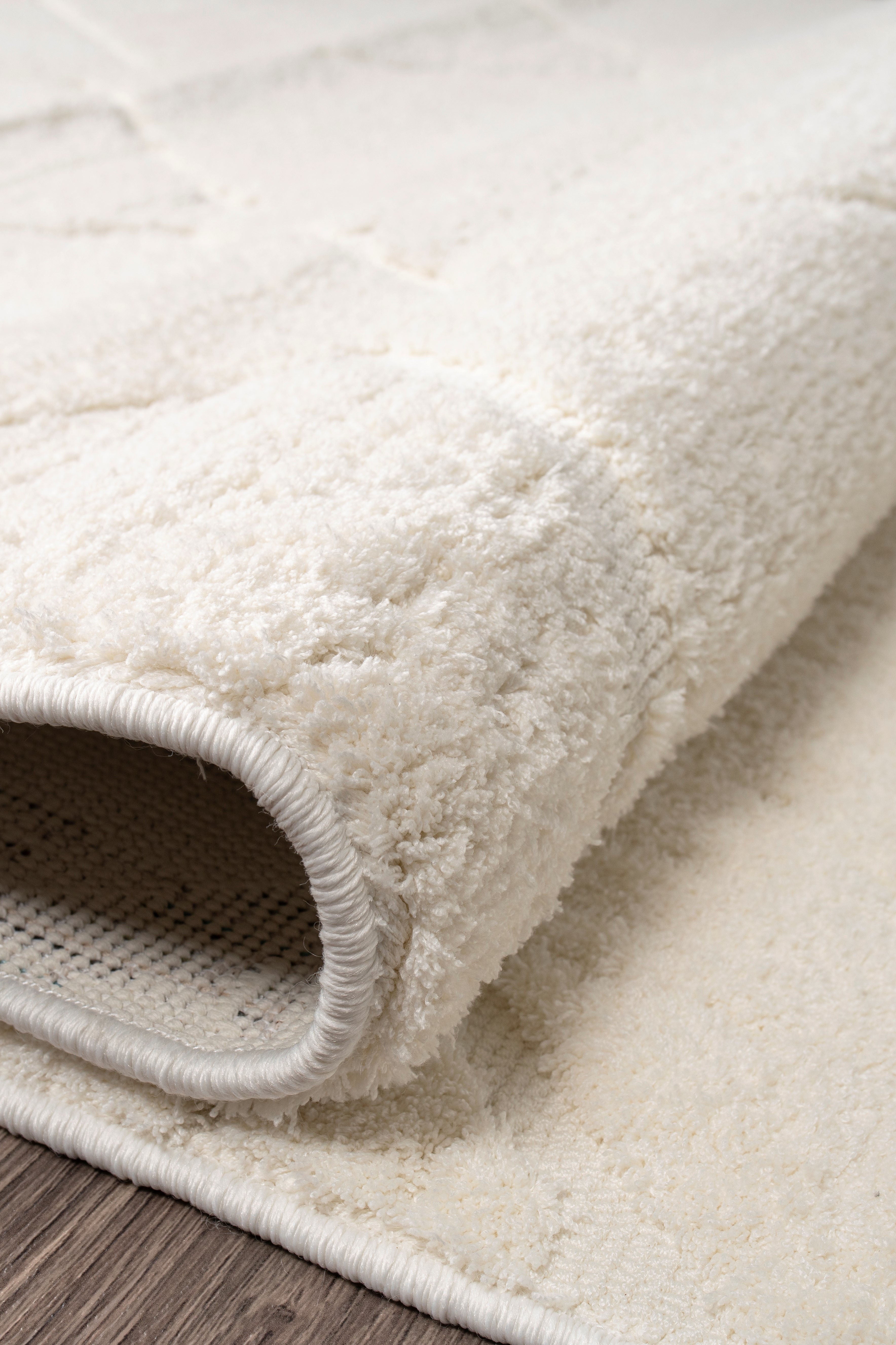 Jolly JL001 Krem Yumuşak Dokulu Salon Mutfak Koridor Oturma Odası Yolluk Halı Makine Halısı