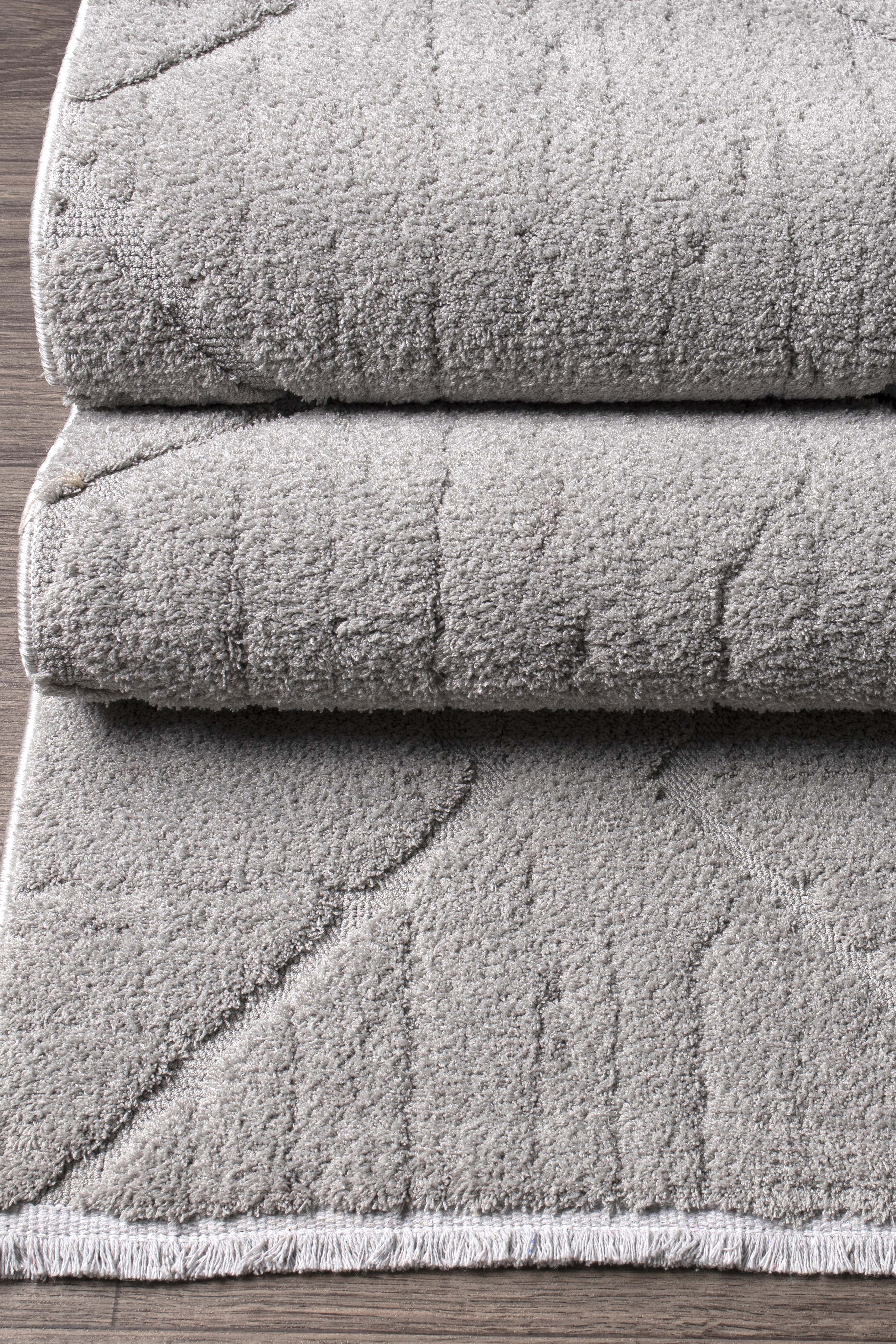 Jolly JL002 Gri Yumuşak Dokulu Salon Mutfak Koridor Oturma Odası Yolluk Halı Makine Halısı