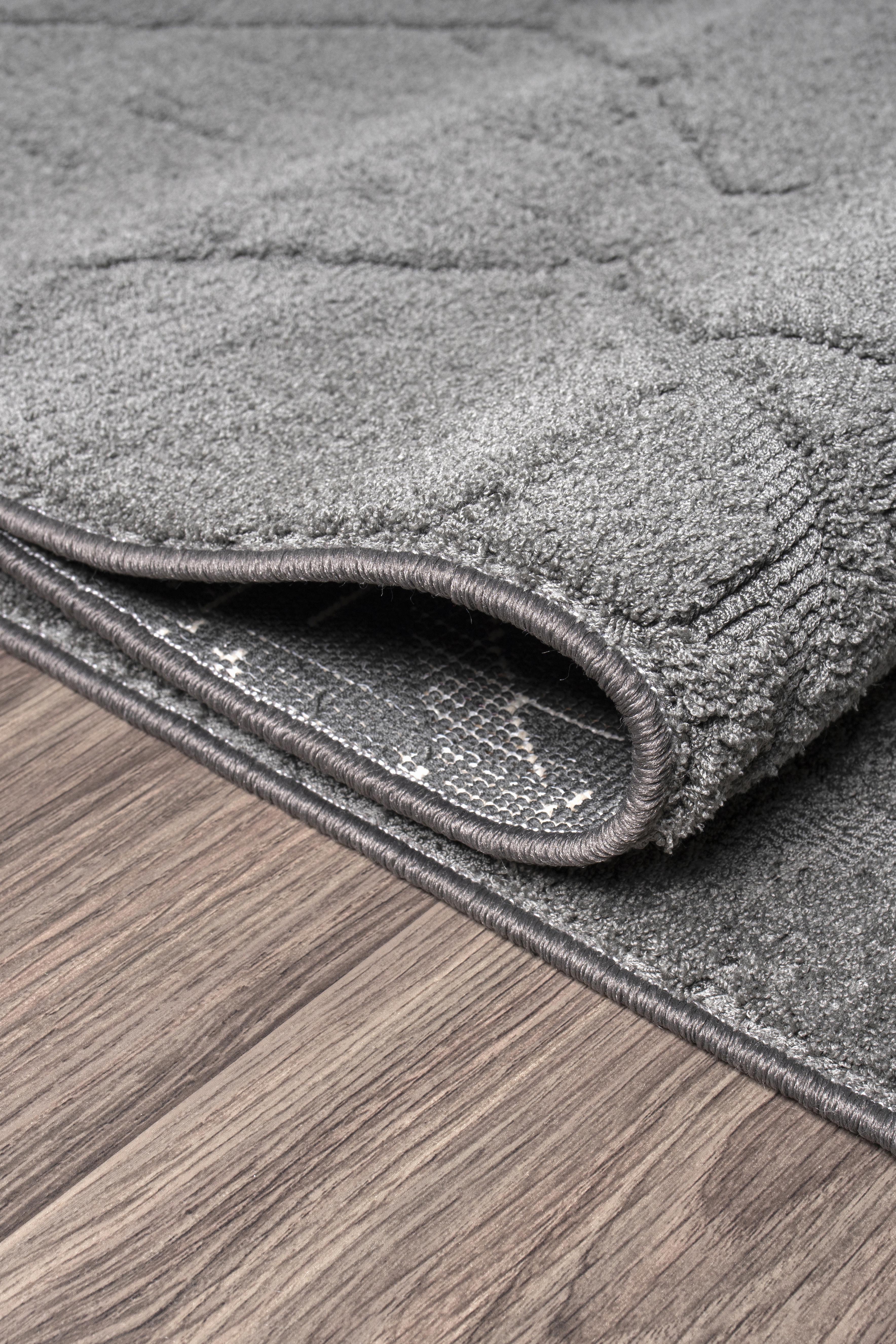 Jolly JL003 Antrasit Yumuşak Dokulu Salon Mutfak Koridor Oturma Odası Yolluk Halı Makine Halısı