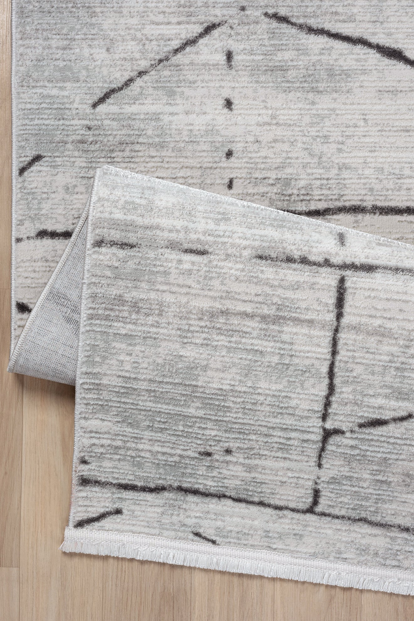 Kadifem KD002 Gri Yumuşak Dokulu Salon Mutfak Koridor Oturma Odası Yolluk Halı Makine Halısı