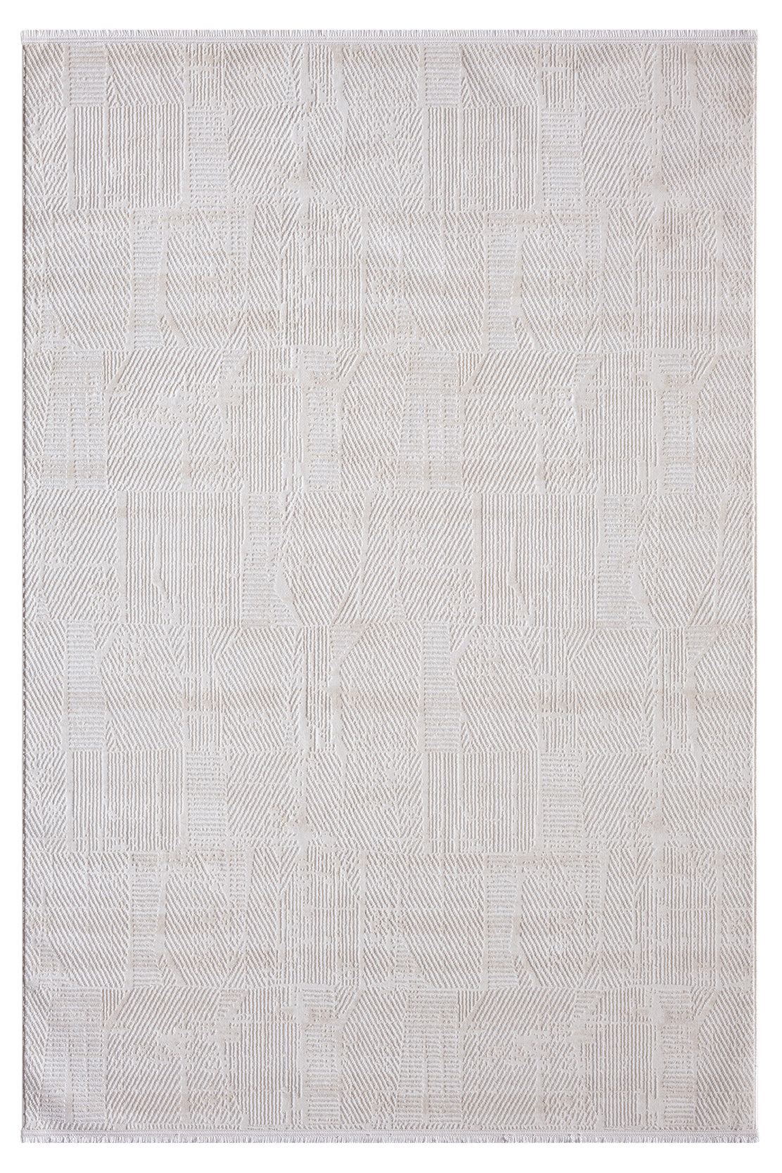 Kadifem KD003 Krem Yumuşak Dokulu Salon Mutfak Koridor Oturma Odası Yolluk Halı Makine Halısı