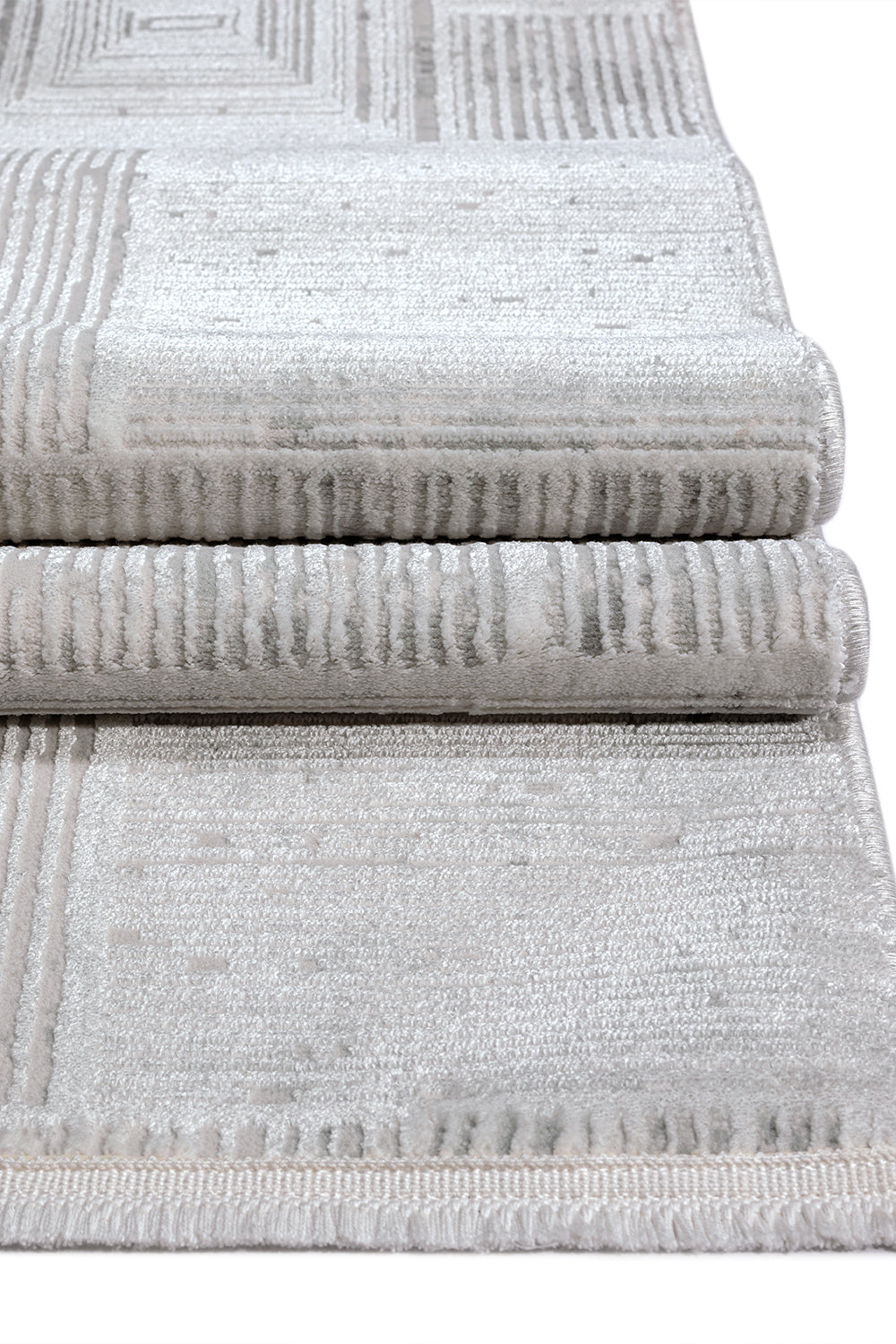 Kadifem KD005 Gri Yumuşak Dokulu Salon Mutfak Koridor Oturma Odası Yolluk Halı Makine Halısı