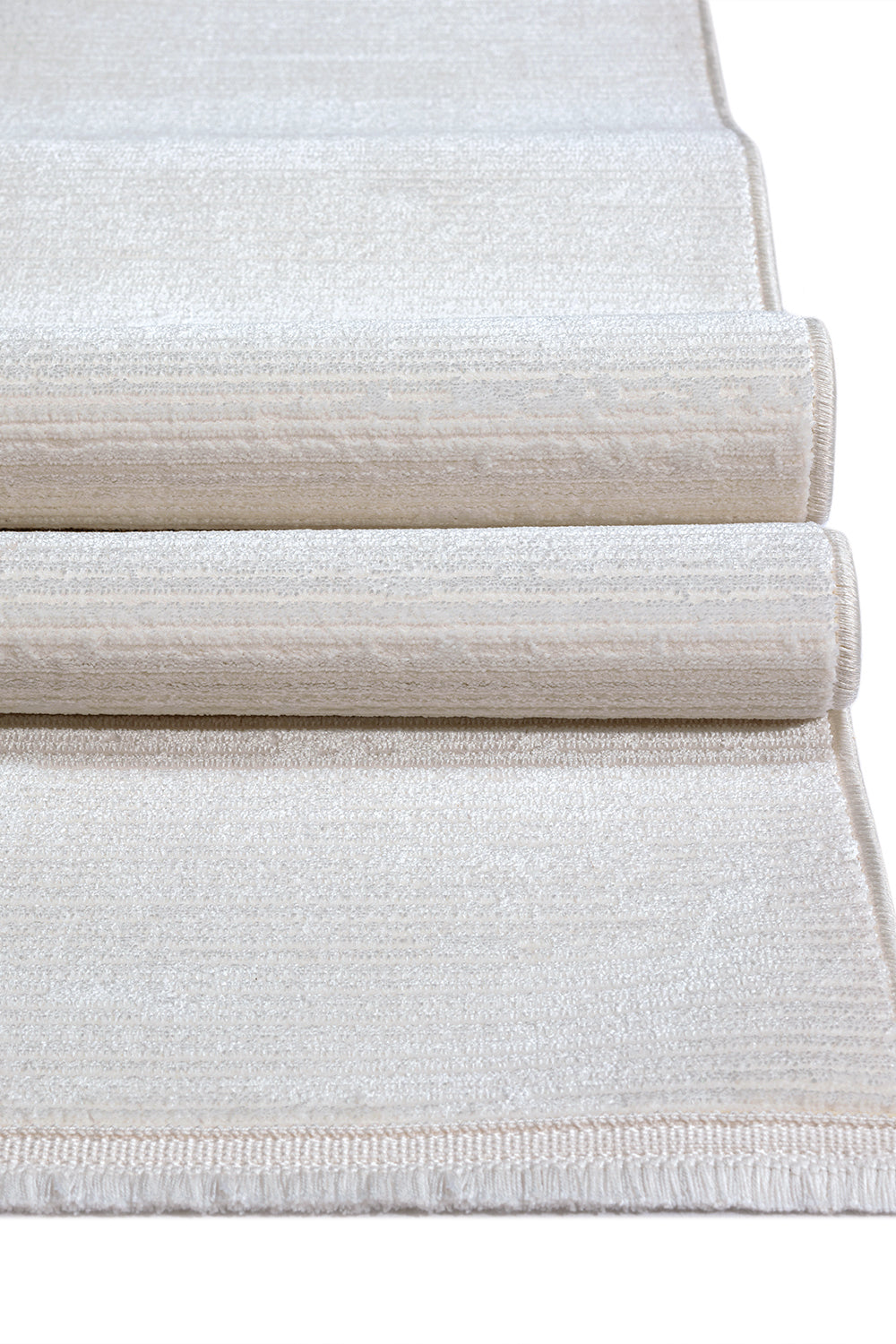 Kadifem KD006 Krem Yumuşak Dokulu Salon Mutfak Koridor Oturma Odası Yolluk Halı Makine Halısı